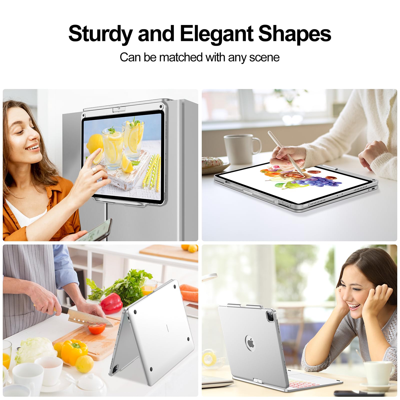 SENGBIRCH Touch Keyboard Case for iPad Pro 12.9 inch - 3rd, 4th